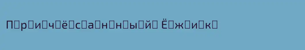 П҉р҉и҉ч҉ё҉с҉а҉н҉н҉ы҉й҉ Ё҉ж҉и҉к҉